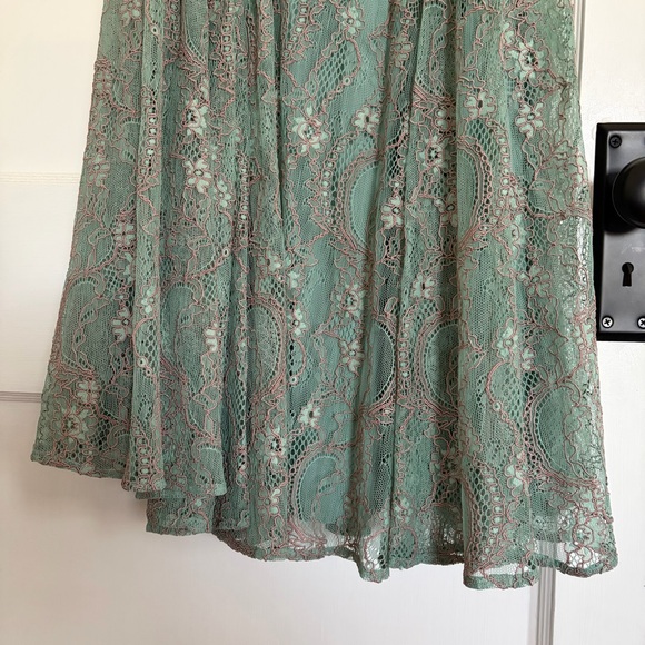 Free People Mint Green Backless Lace Dress - Picture 9 of 9